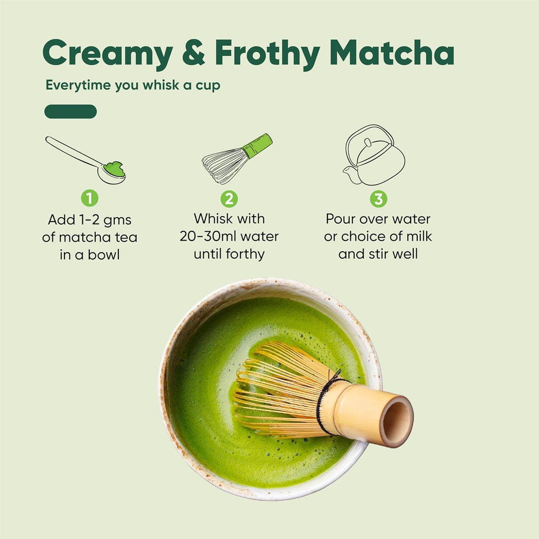 Tencha Japanese Handmade Bamboo Matcha Whisk (Chasen) – Traditional Bamboo Tool for Whisking Matcha &amp; Hojicha