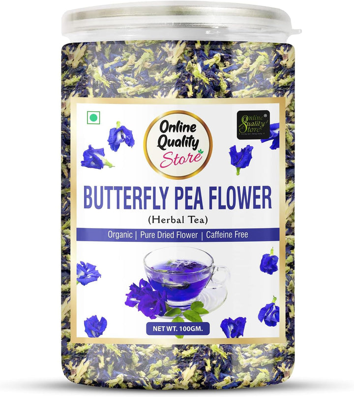 Online Quality Store Organic Herbal Tea Combo 400g (100g x 4 Pack) Hibiscus Butterfly Pea Rose Lemongrass