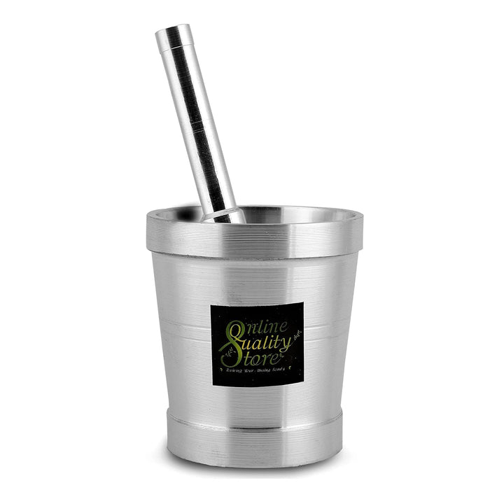 Online Quality Store kitchen khalbatta mortar pestle aluminium spice grinder