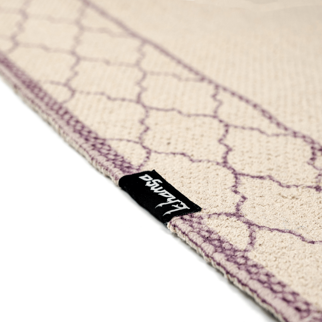 Khamsa Classic | Muslim Prayer Rug Prayer Mat Children Size 55 cm x 100 cm Arabic Style Janamaz in 100% Soft Organic Cotton Fabric Handcrafted Arabic Design | Mauv - Lavender