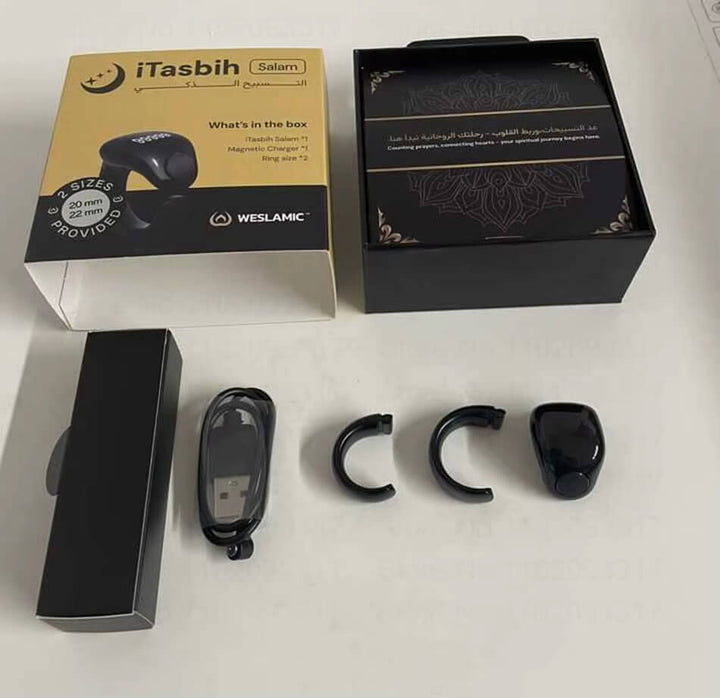 Zikr Ring Smart Tasbeeh Counter Weslamic iTasbih Ring - Salam (Size 20mm - 22mm)