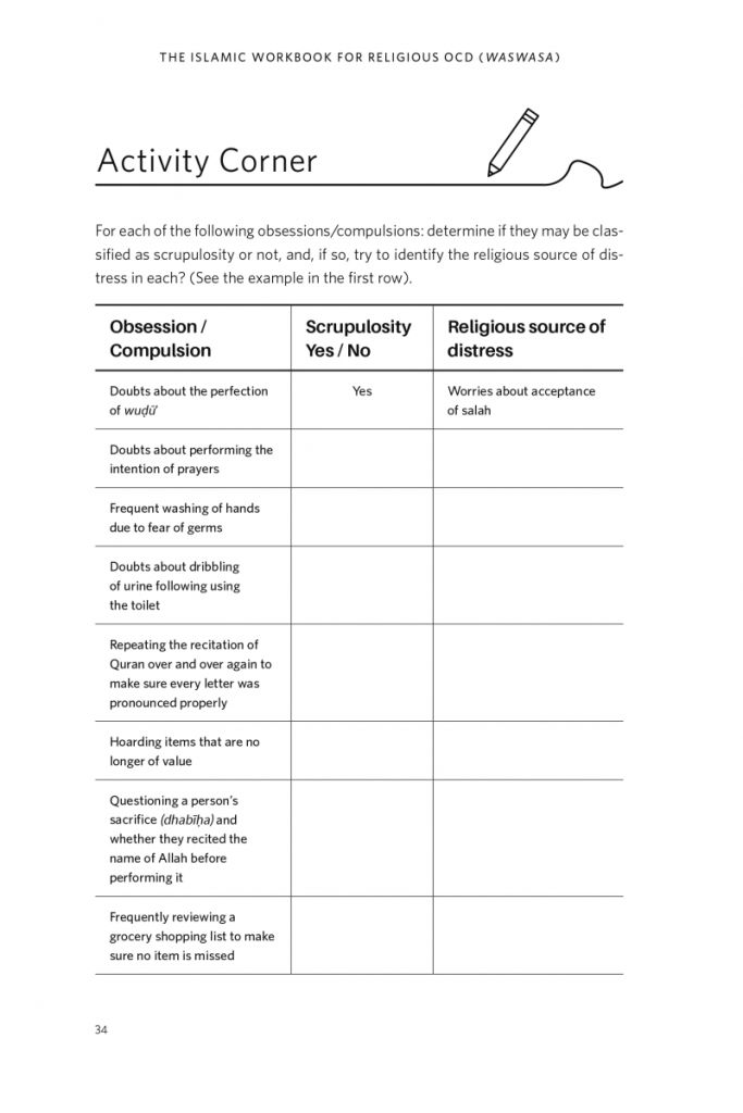 The Islamic Workbook for Religious OCD: A Guide for Overcoming Intrusive Thoughts and Compulsions