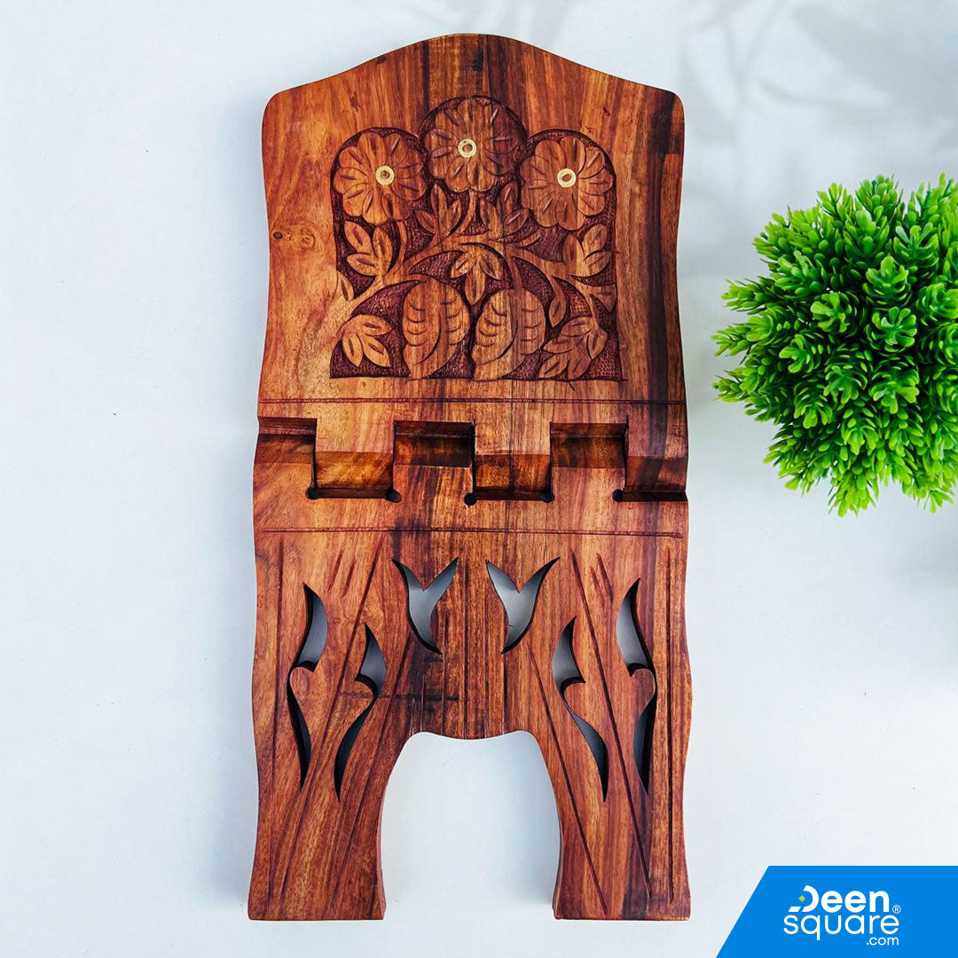 Premium Wooden Rehal | Rihal - Size 18 Inches