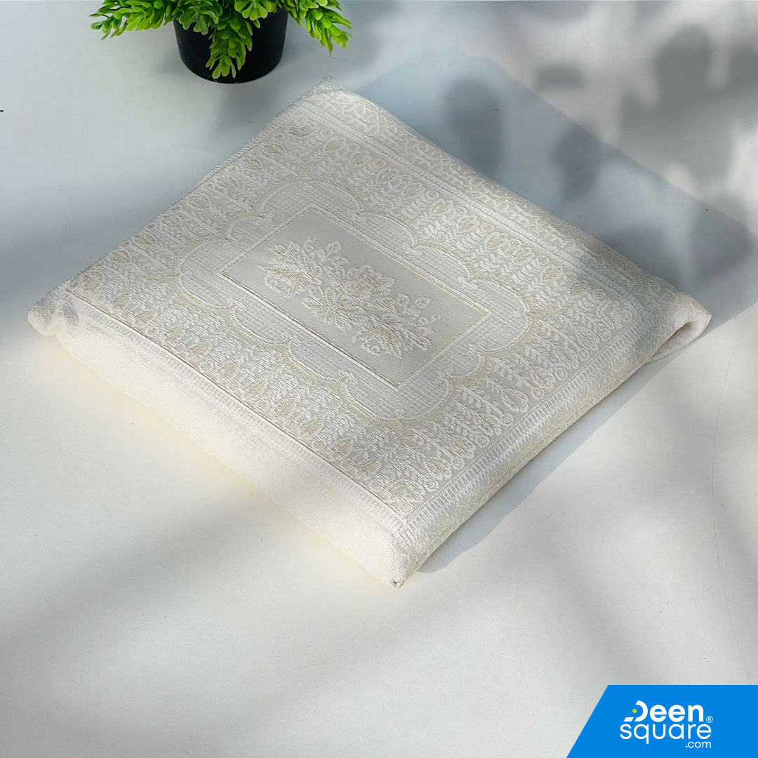 سجادة صلاة فاخرة للسفر مع حقيبة - خفيفة الوزن وصغيرة الحجم - صنع في تركيا (70 × 110 سم)