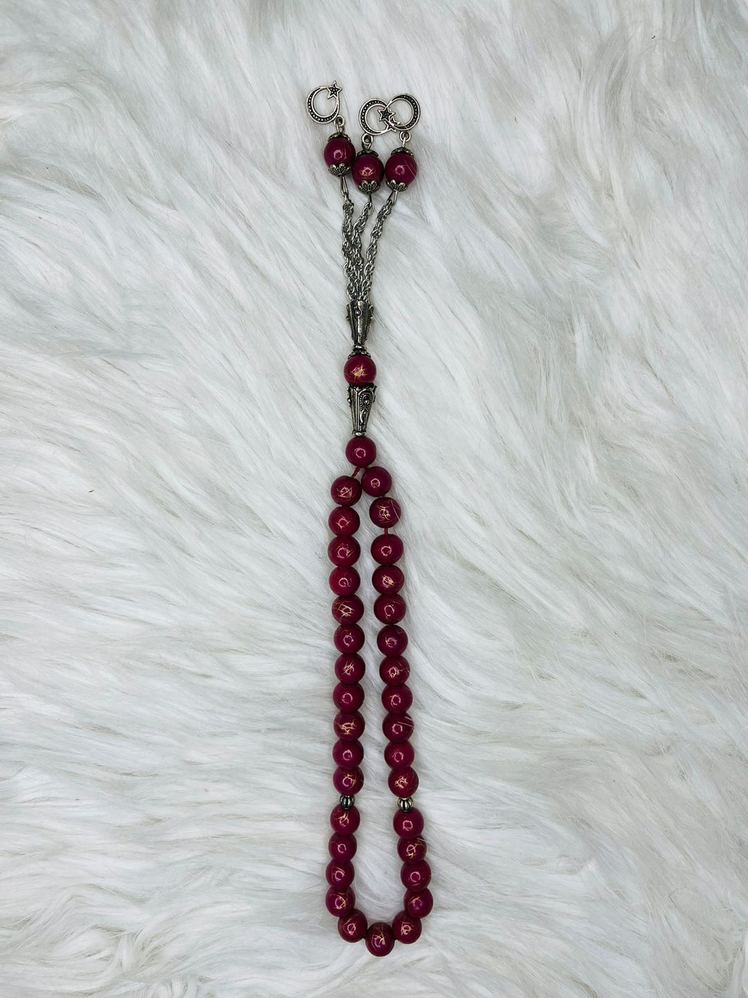 33 Beads Marble Tasbeeh with Chain - 5mm