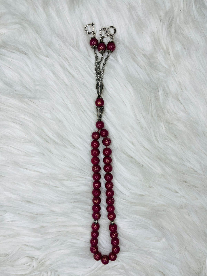 33 Beads Marble Tasbeeh with Chain - 5mm