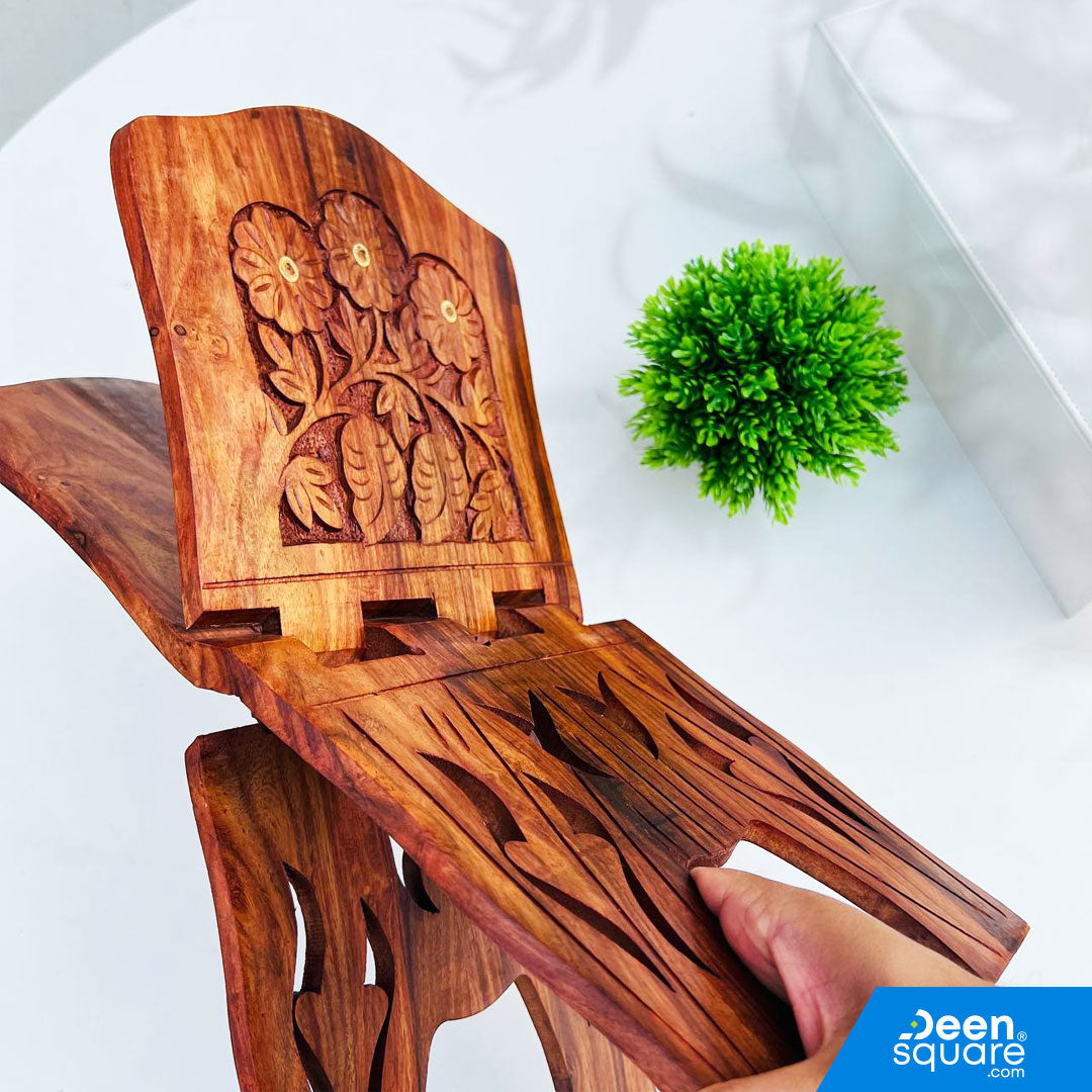Premium Wooden Rehal | Rihal - Size 18 Inches
