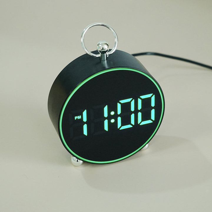 Buy 8025 Voice Activated LED Alarm Clock at deensquare.com Dubai | UAE. Digital clock with date, temperature, snooze &amp; atmosphere light.