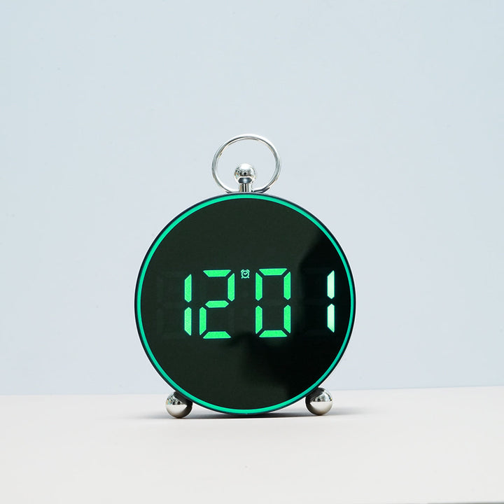 Buy 8025 Voice Activated LED Alarm Clock at deensquare.com Dubai | UAE. Digital clock with date, temperature, snooze &amp; atmosphere light.