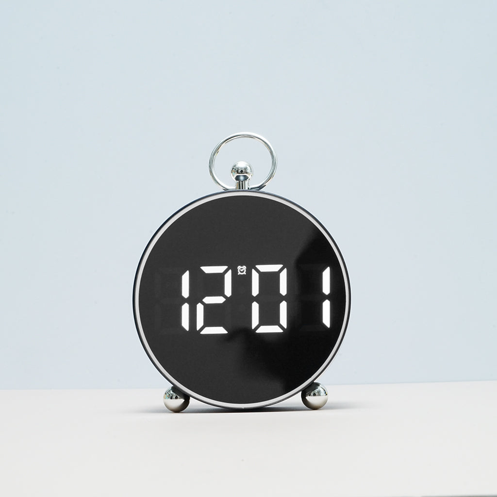 Buy 8025 Voice Activated LED Alarm Clock at deensquare.com Dubai | UAE. Digital clock with date, temperature, snooze &amp; atmosphere light.