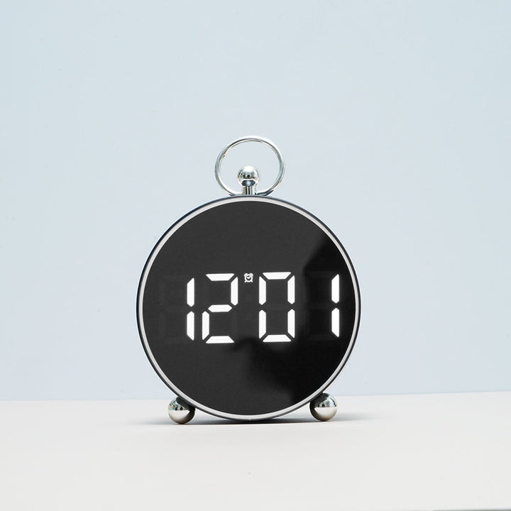 Buy 8025 Voice Activated LED Alarm Clock at deensquare.com Dubai | UAE. Digital clock with date, temperature, snooze &amp; atmosphere light.