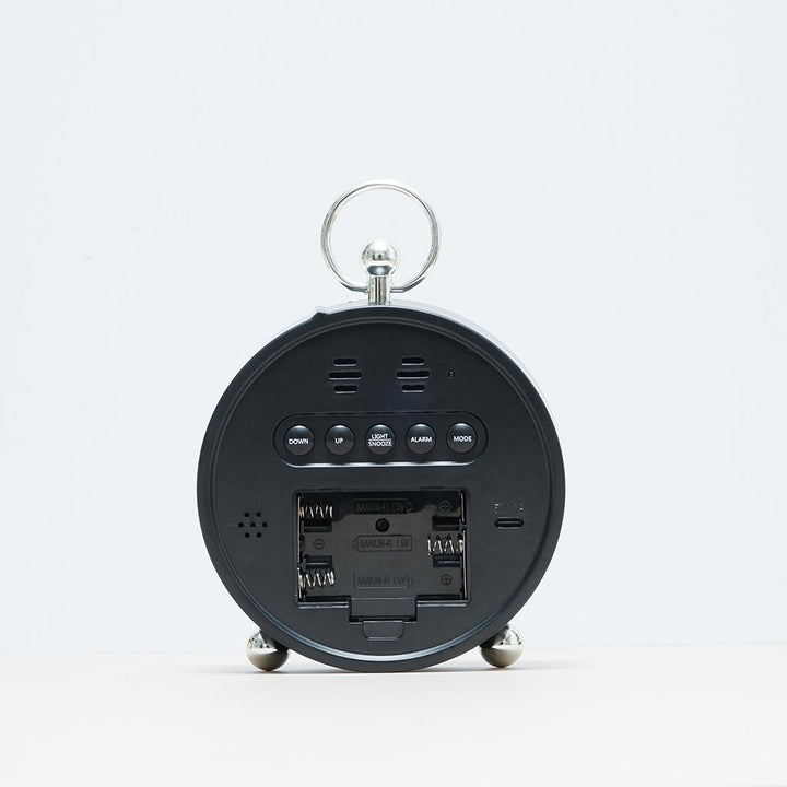 Buy 8025 Voice Activated LED Alarm Clock at deensquare.com Dubai | UAE. Digital clock with date, temperature, snooze &amp; atmosphere light.