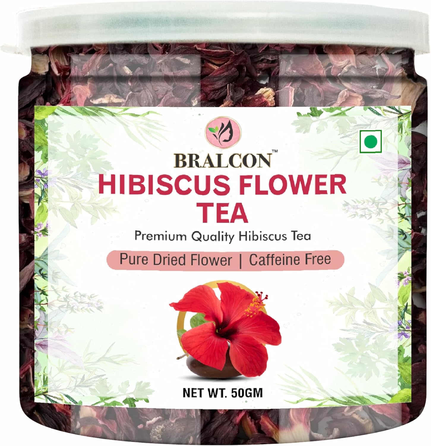 BRALCON organic hibiscus flower tea 50g natural dried hibiscus