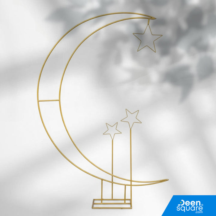 Moon and Star Stand for Ramadan Decoration (Big Size) | Height 205 cm | حامل القمر والنجمة لزينة رمضان