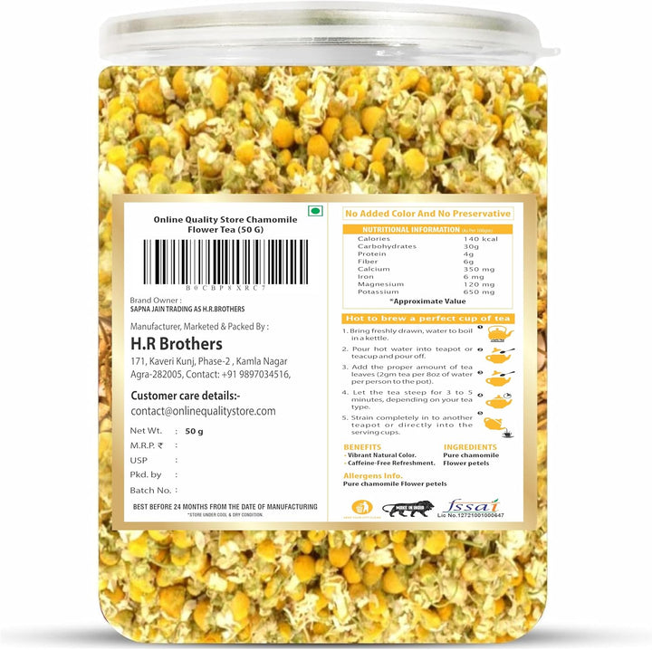 Online Quality Store chamomile flower herbal tea 50g natural dried chamomile flowers