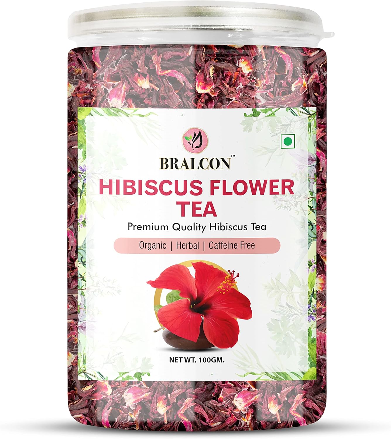 BRALCON organic hibiscus flower tea 100g natural dried hibiscus