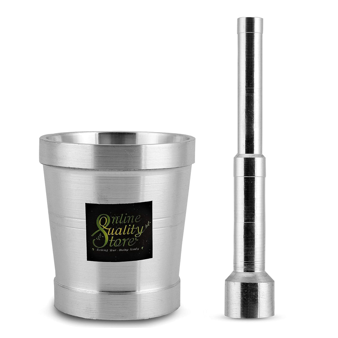 Online Quality Store kitchen khalbatta mortar pestle aluminium spice grinder