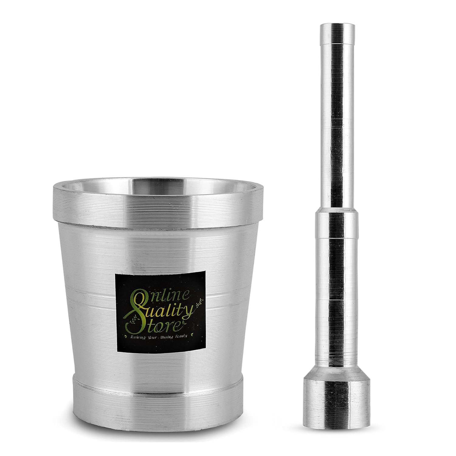 Online Quality Store kitchen khalbatta mortar pestle aluminium spice grinder