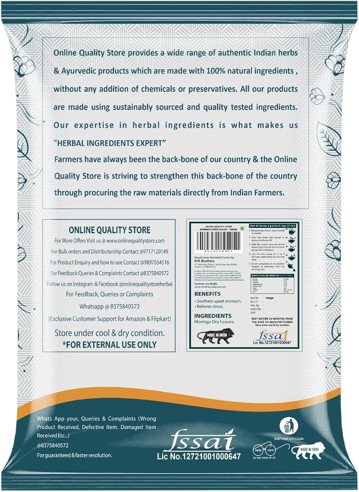 Online Quality Store moringa leaves herbal tea 100g natural dried moringa leaves