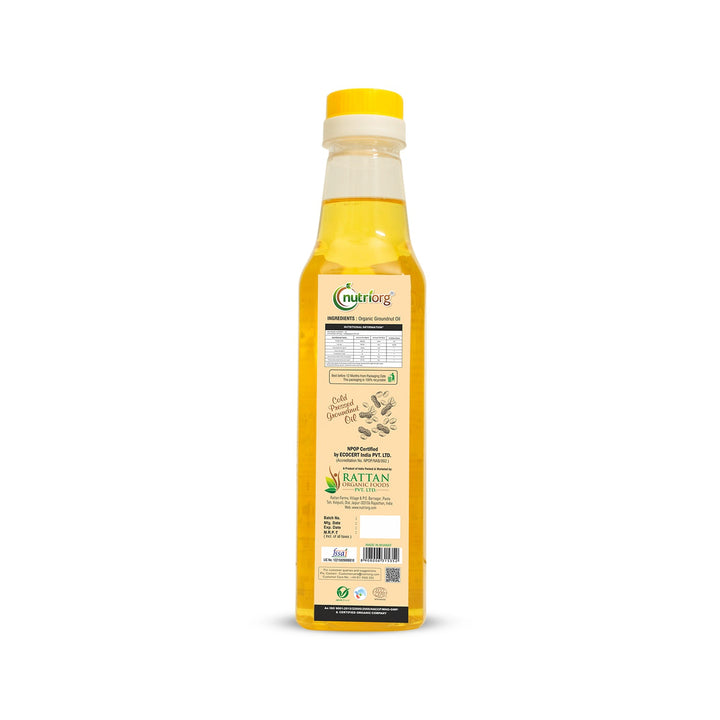 Nutriorg Certified Organic Groundnut Oil 500ml