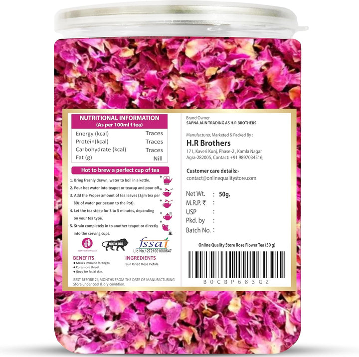 Rose flower herbal tea 50g natural dried rose petals herbal tea