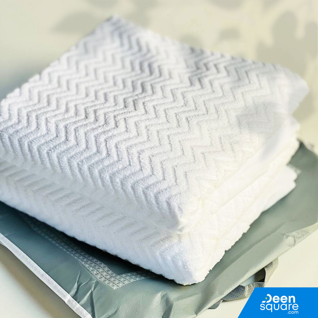 Men’s Ehram Towel Set for Hajj & Umrah – 2 Piece, Soft Microfiber, 1200g