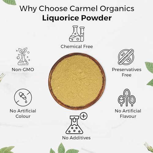 Carmel Organics Liquorice | Mulethi | Yashtimadhu Root Powder, 340 Grams