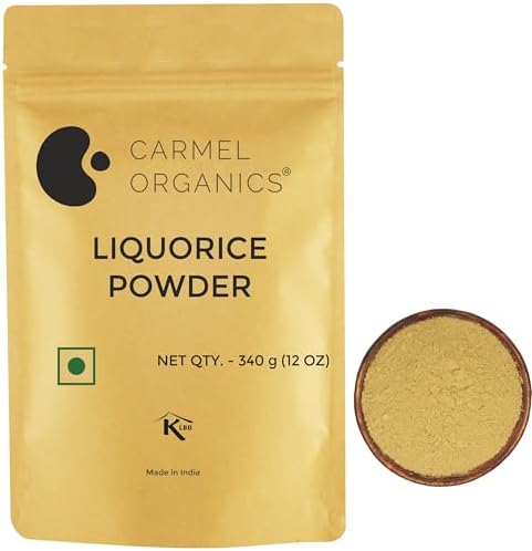 Carmel Organics Liquorice | Mulethi | Yashtimadhu Root Powder, 340 Grams