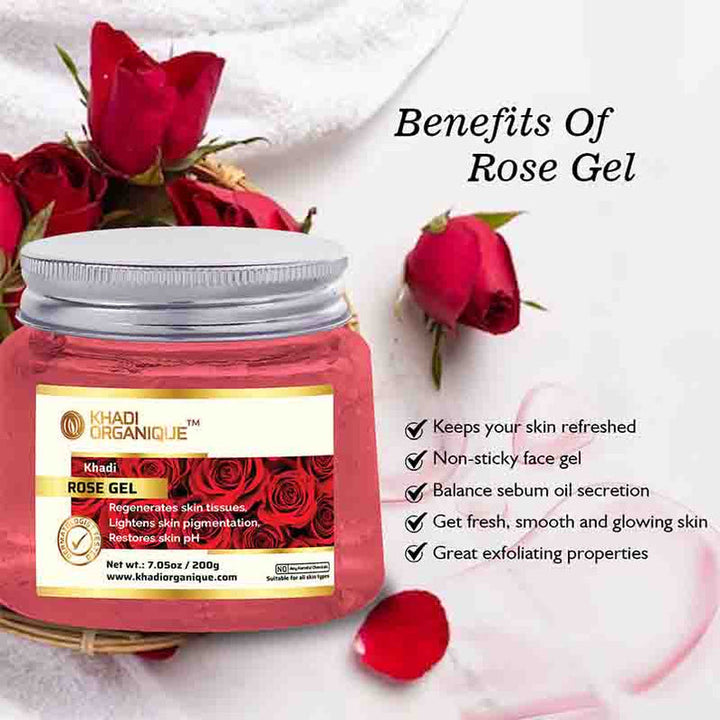 Khadi Organique Rose Gel 200g
