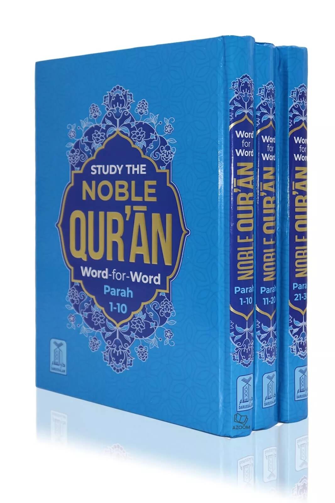 Study the Noble Quran (Word For Word) 3 Vol Set (Indo Pak Script)