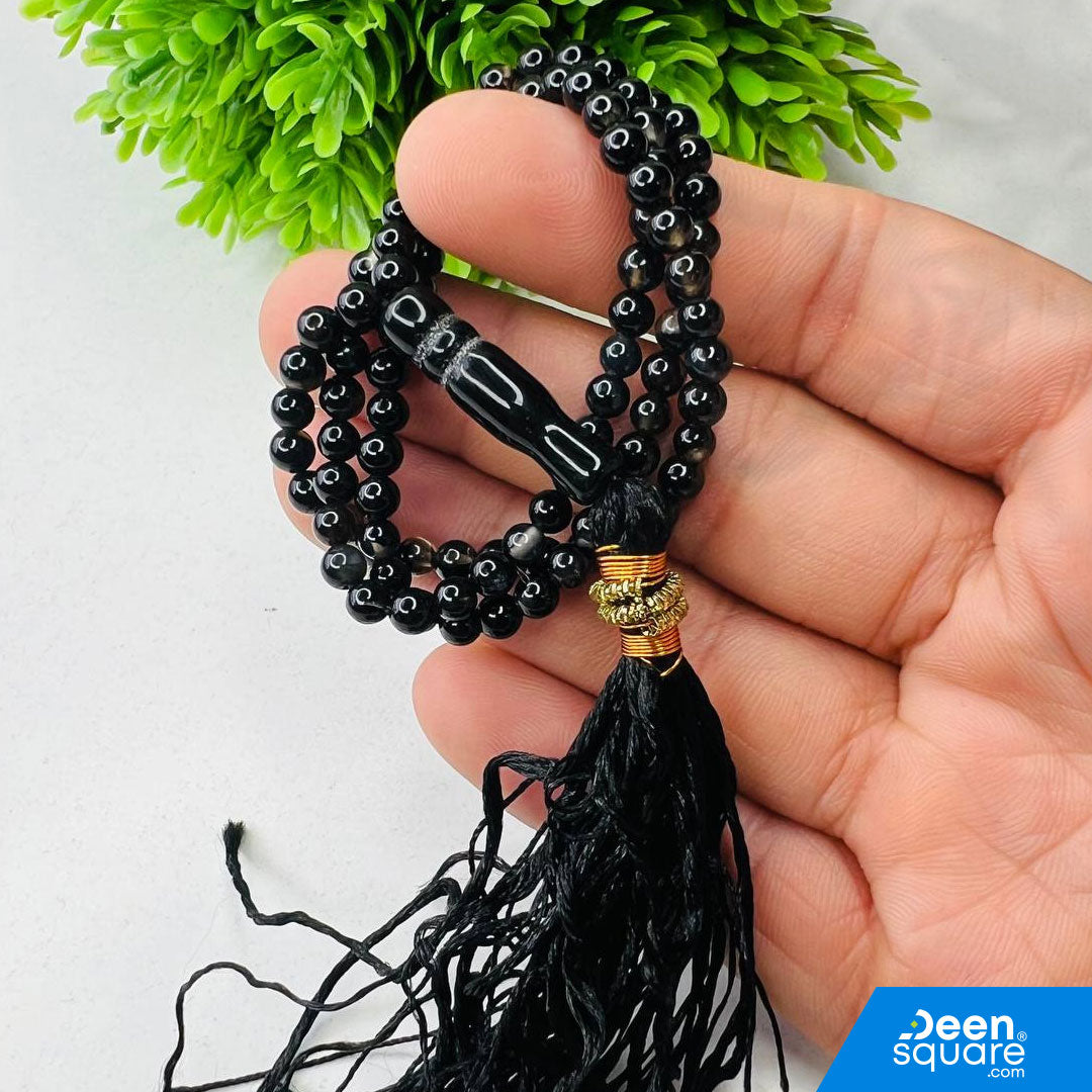 Aqeeq Misbaha – 99 Beads Small Stone Tasbeeh (Aqiq Prayer Beads)