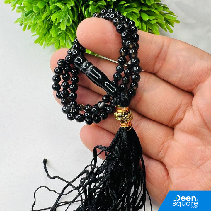Aqeeq Misbaha – 99 Beads Small Stone Tasbeeh (Aqiq Prayer Beads)