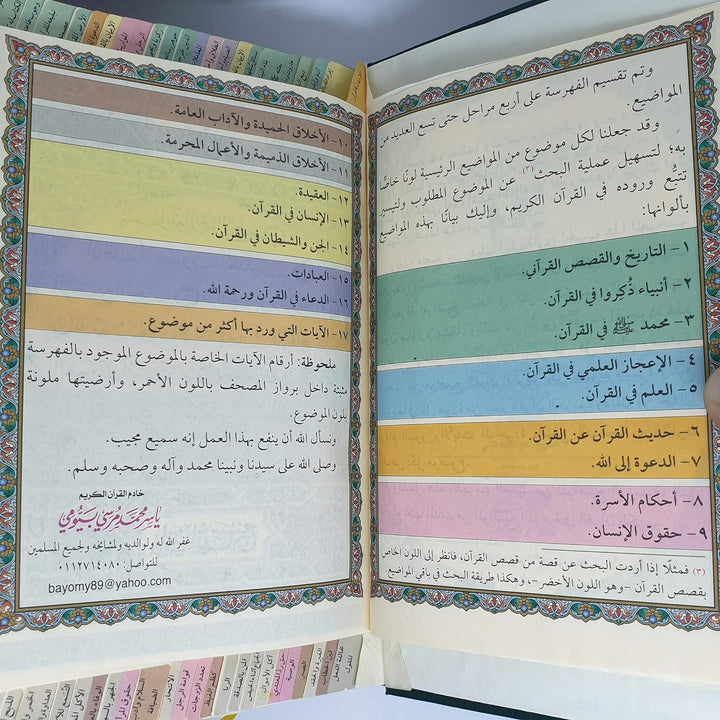 المصحف المفهرس لشرح موضوعات القرآن | ياسر محمد مرسي بيومي