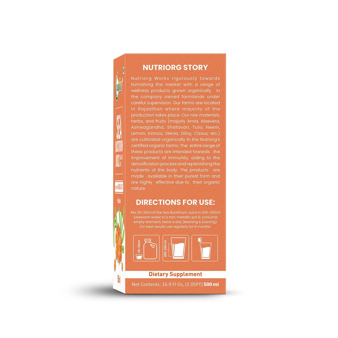 Nutriorg Seabuckthorn Juice 500ml
