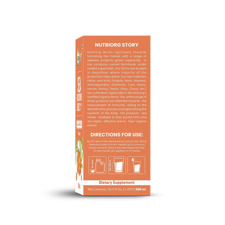 Nutriorg Seabuckthorn Juice 500ml