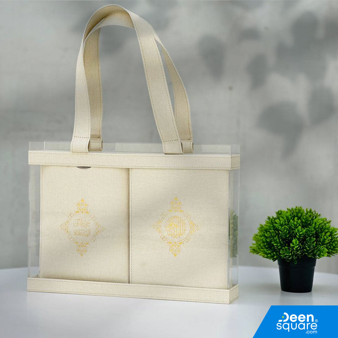 Acrylic Quran Gift Set - Wide Elegant Box (Ref BH102)