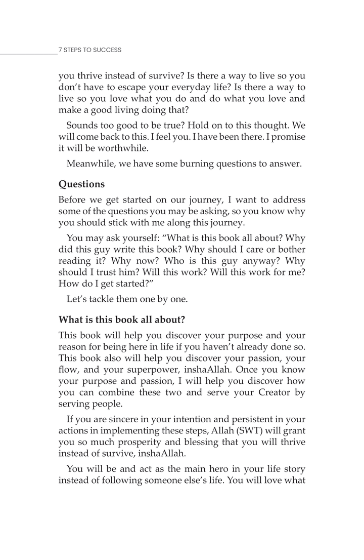 7 Steps To Success In Deen & Dunya
