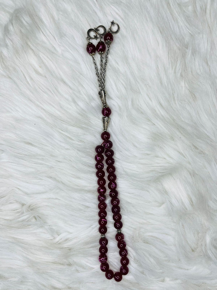 33 Beads Marble Tasbeeh with Chain - 5mm