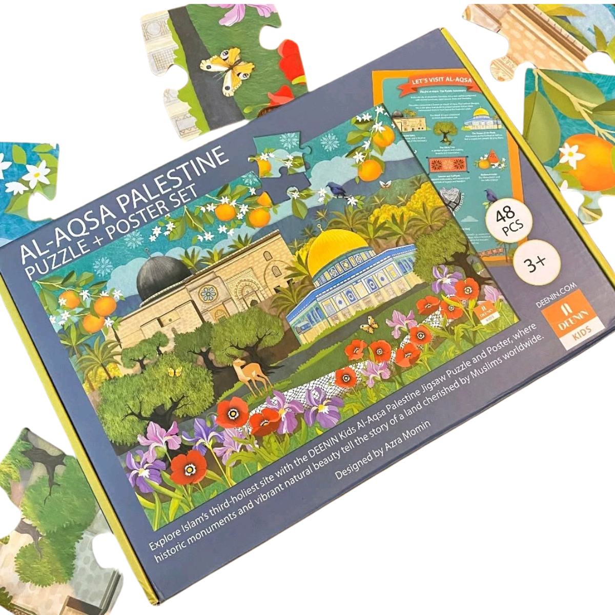 Buy Al-Aqsa Floor Puzzle at deensquare.com | Dubai | UAE. 48-piece Islamic educational puzzle featuring Palestine and Al-Aqsa.