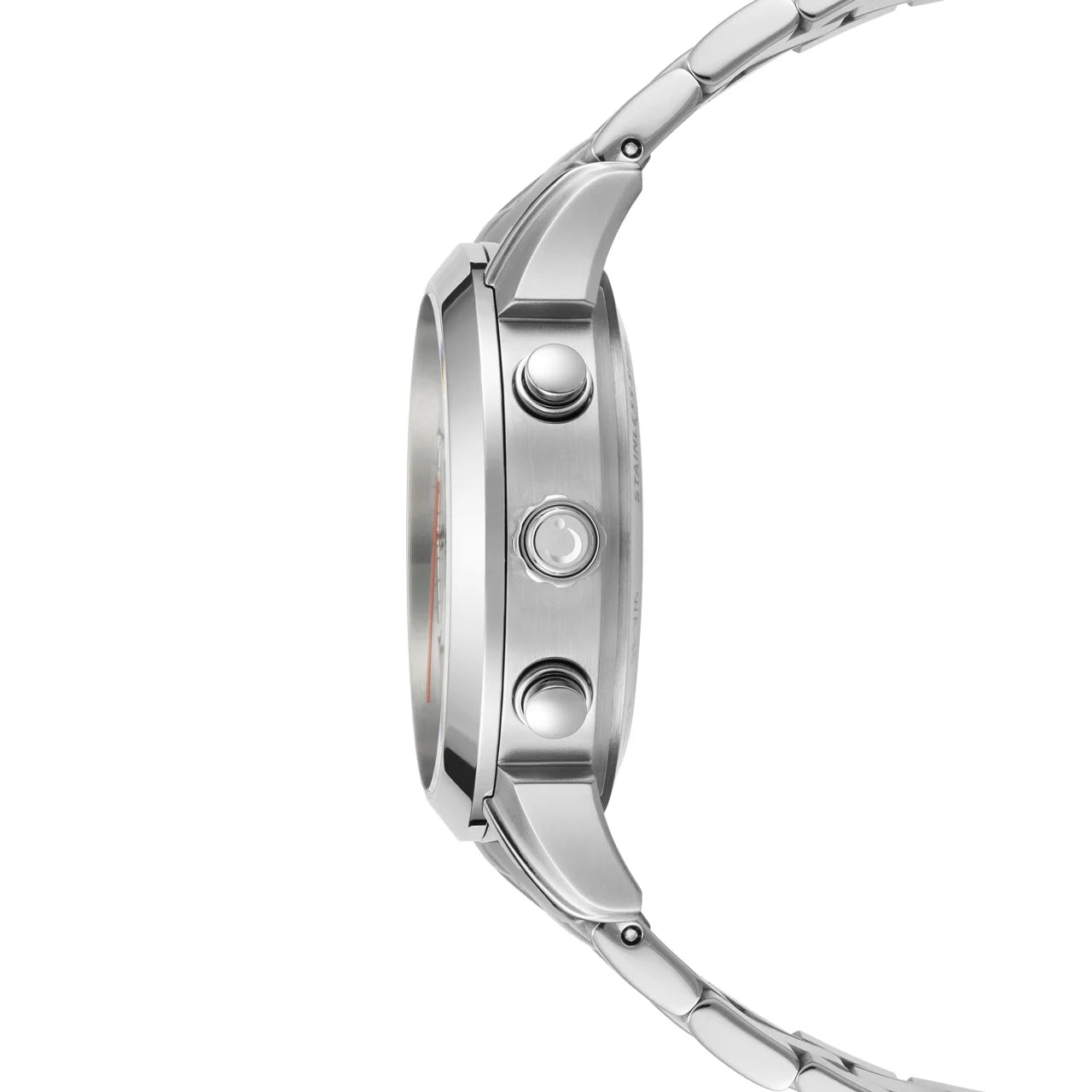 Al Fajr Legend 360 Luxury Azan Watch Black Dial WA-30SS – Stainless Steel side view