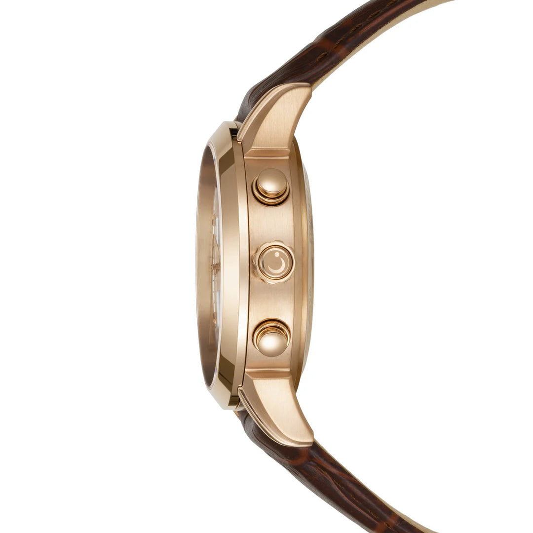 Al Fajr Legend 360 Luxury Azan Watch WA-30LB – Leather Strap side view