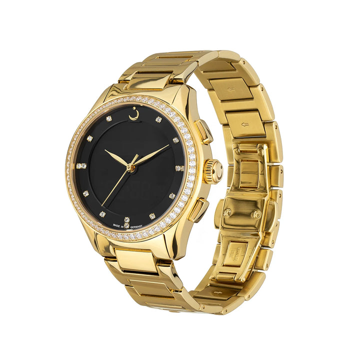 Al Fajr Premier 360 Ladies Steel Wrist Watch - Gold Color side view