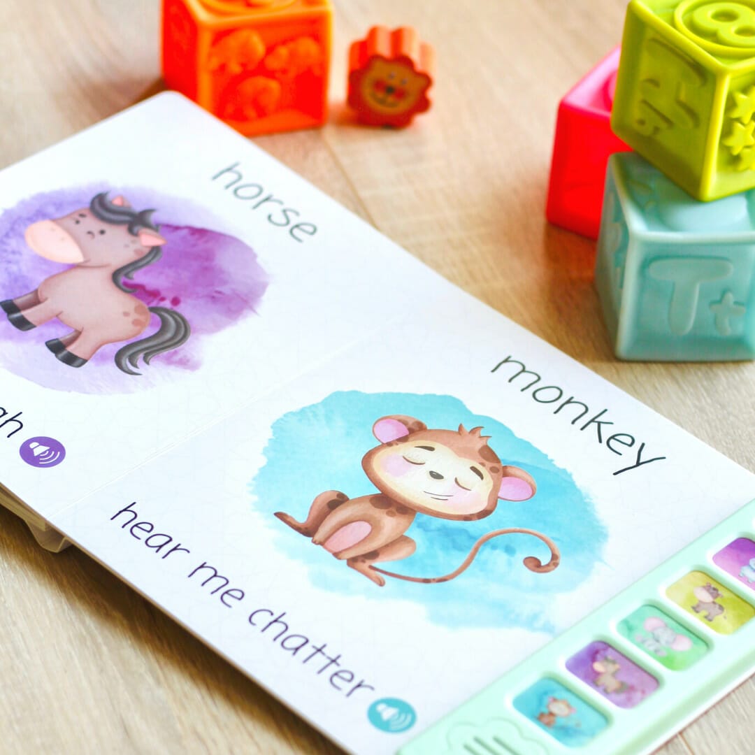 Buy Animals in the Quran Sound Book at deensquare.com. Interactive Islamic baby book with 6 animal sounds. Dubai | UAE. Shop now.