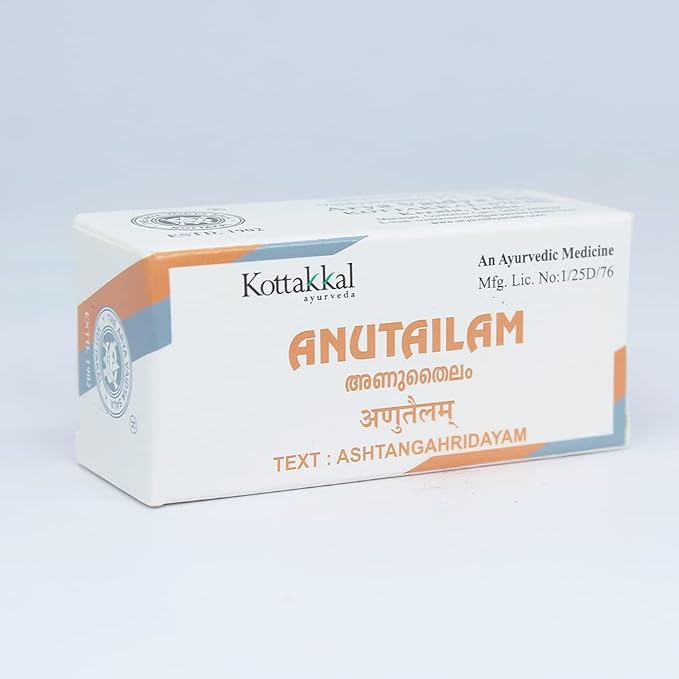 Buy Anu Tailam Nasya Oil 10 ml by Kottakkal Ayurveda at deensquare.com. Traditional Ayurvedic herbal formulation available in Dubai | UAE.