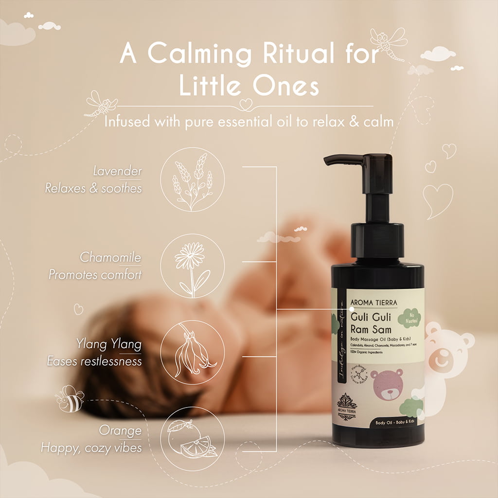 Guli Guli Ram Sam - Baby Massage Oil - Aroma Tierra