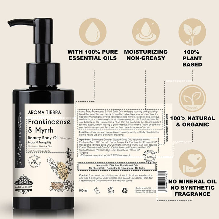 Frankincense &amp; Myrrh - Body Oil - Aroma Tierra