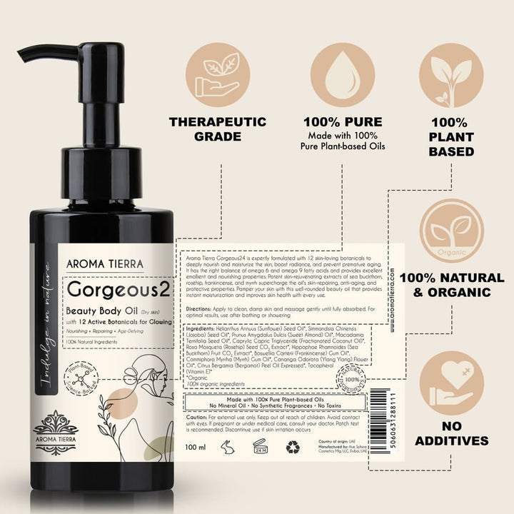 Shop Gorgeous24 Body Oil at deen square.com. 14 botanicals for glowing skin. Fast shipping available.