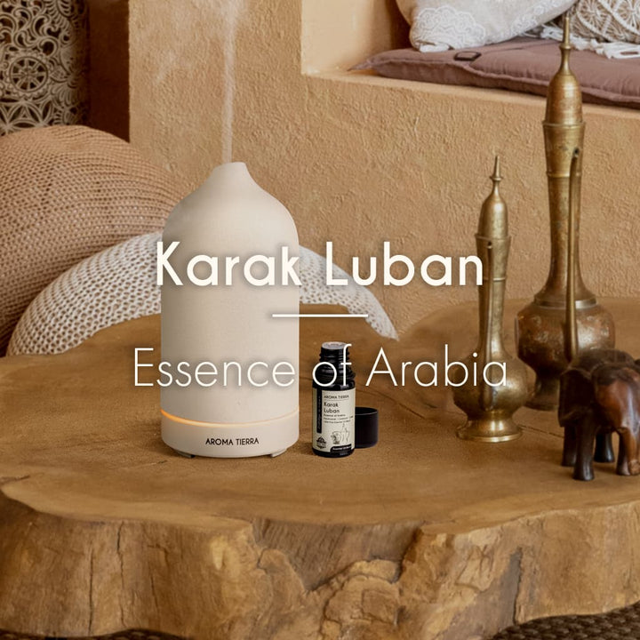 Karak Luban Essential Oil Blend - Frankincense &amp; Spiced Tea Aroma - Aroma Tierra