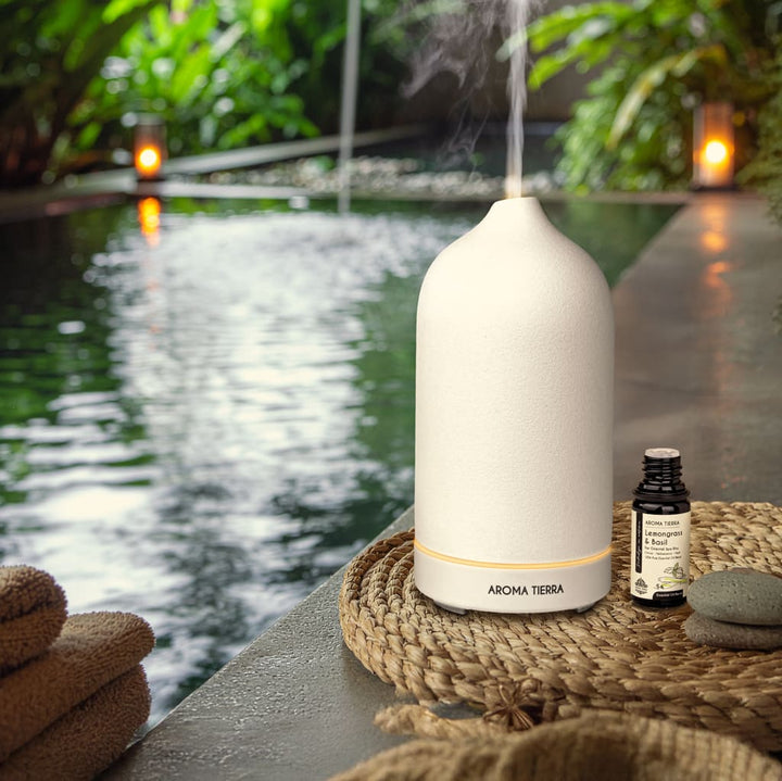 Lemongrass &amp; Basil Essential Oil – Spa-Inspired Relaxing Aroma