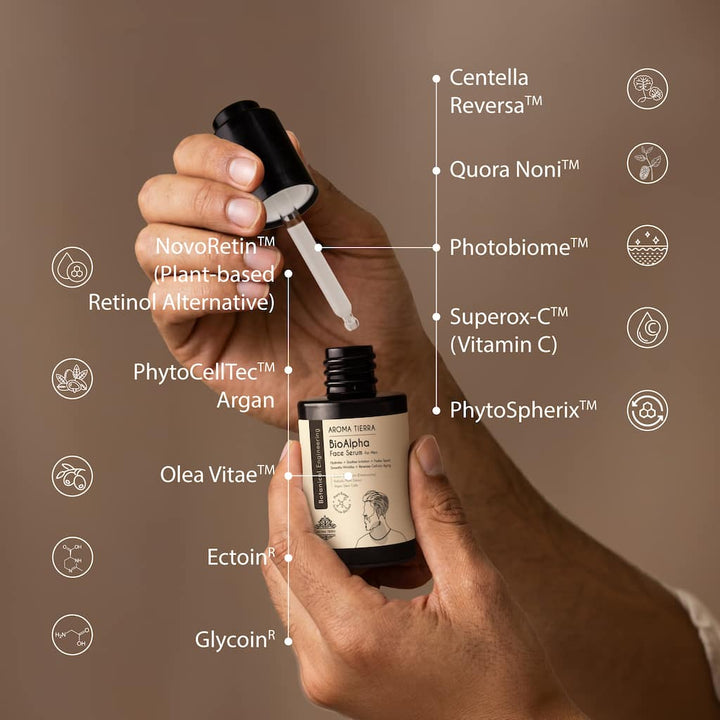 BioAlpha Face Serum for Men – Aroma Tierra